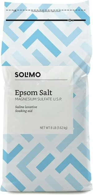 Solimo Epsom Salt Soak 8 lb