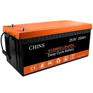 CHINS 24V 200Ah Deep Cycle LiFePO4 Battery